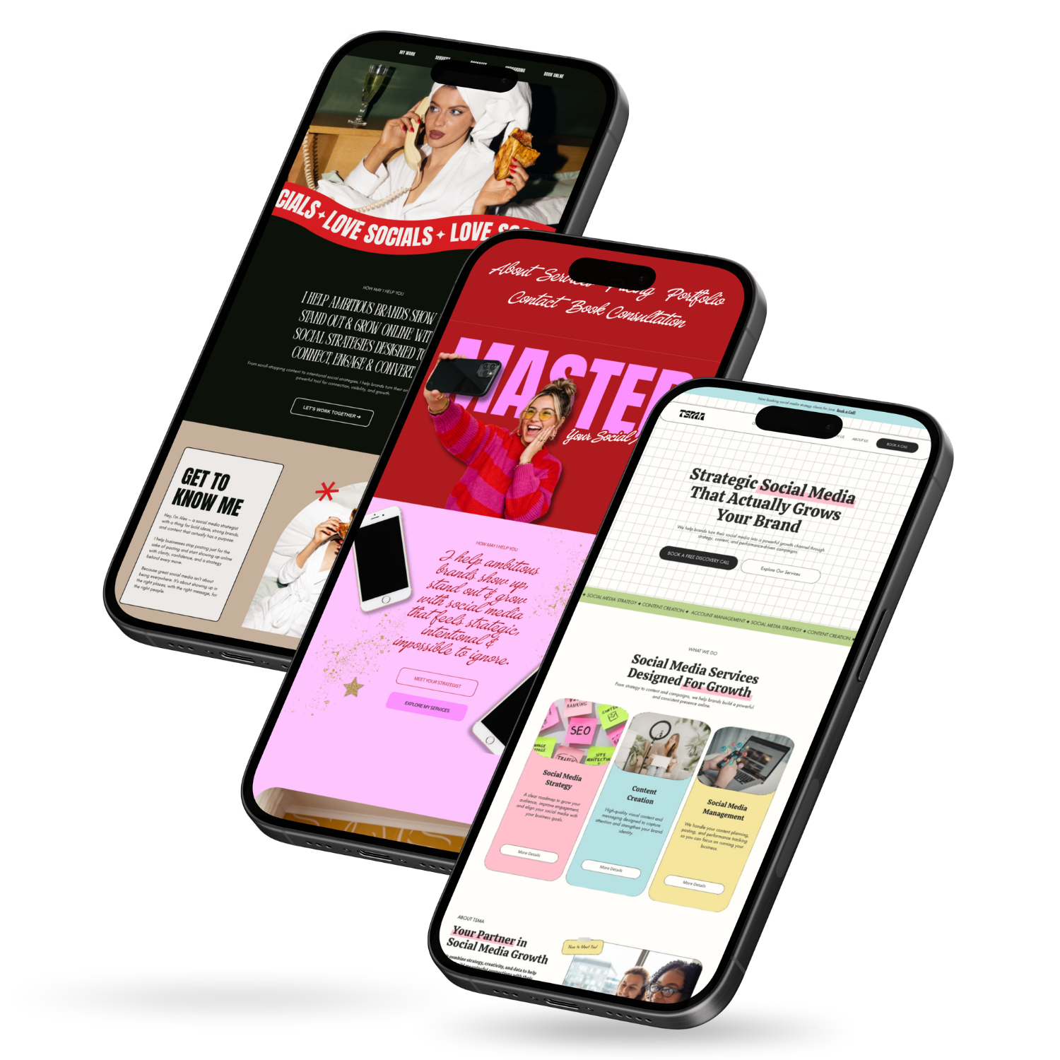 Väike Studio mobile website designs
