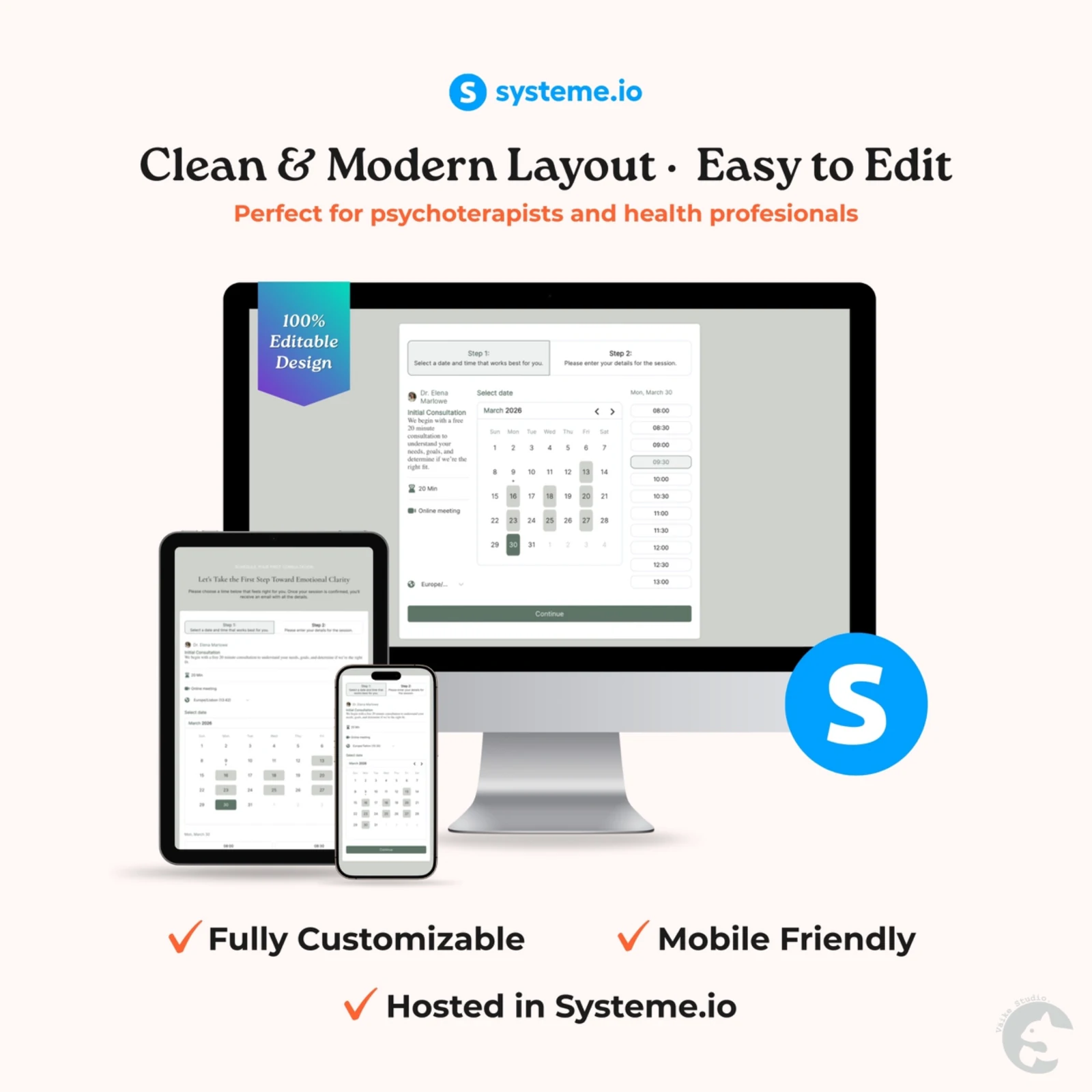 Desktop and mobile preview
