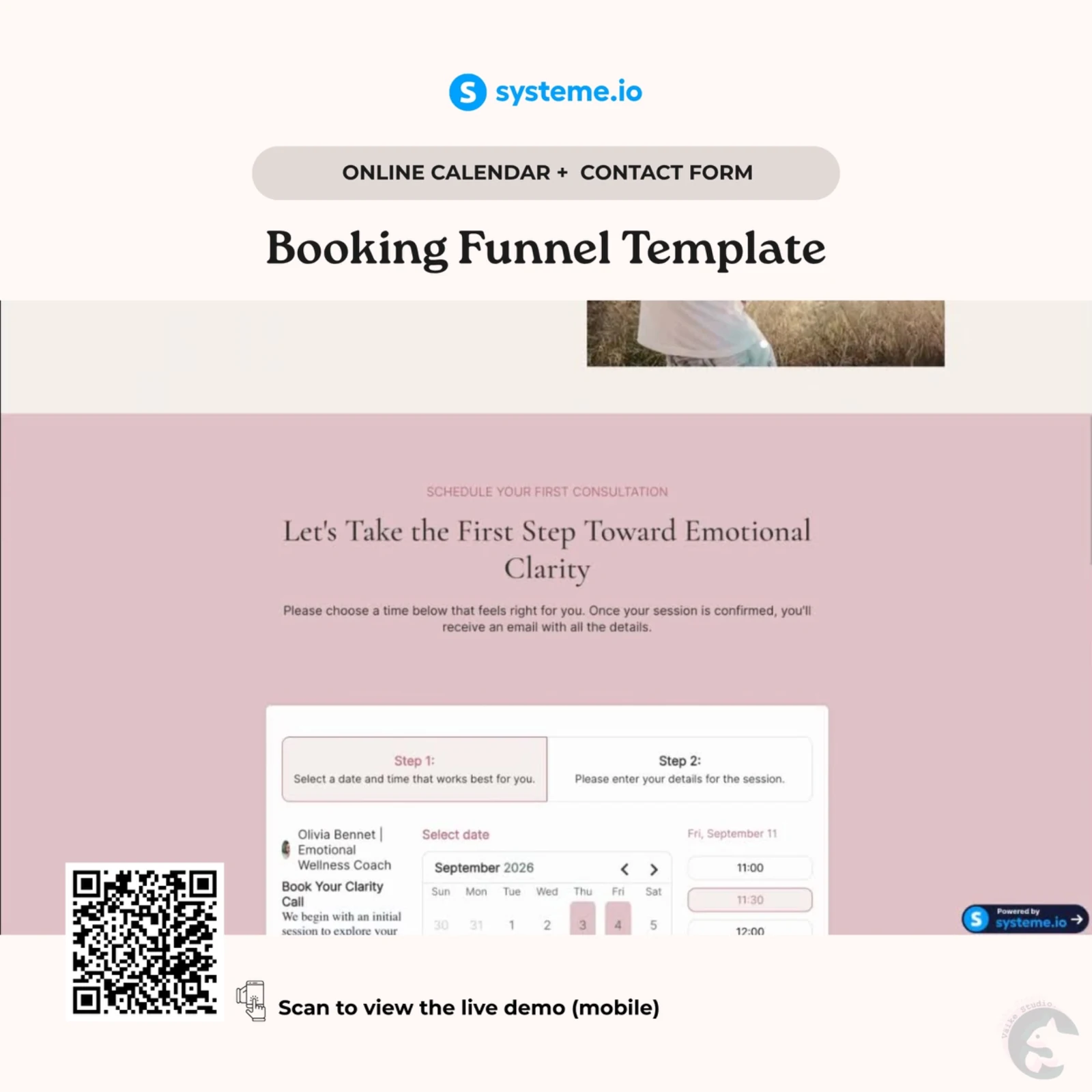 Booking experience preview