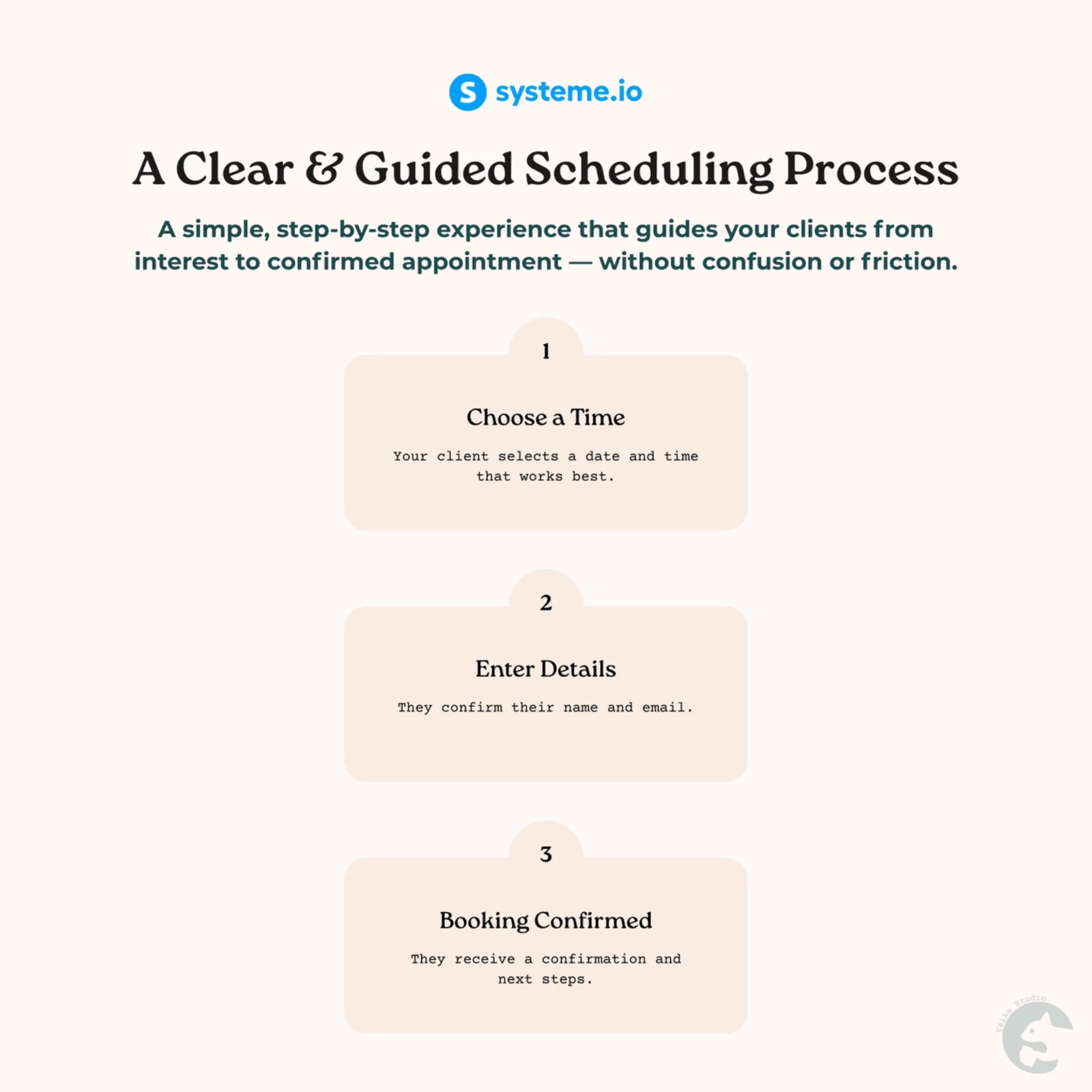 A clear and guided client journey