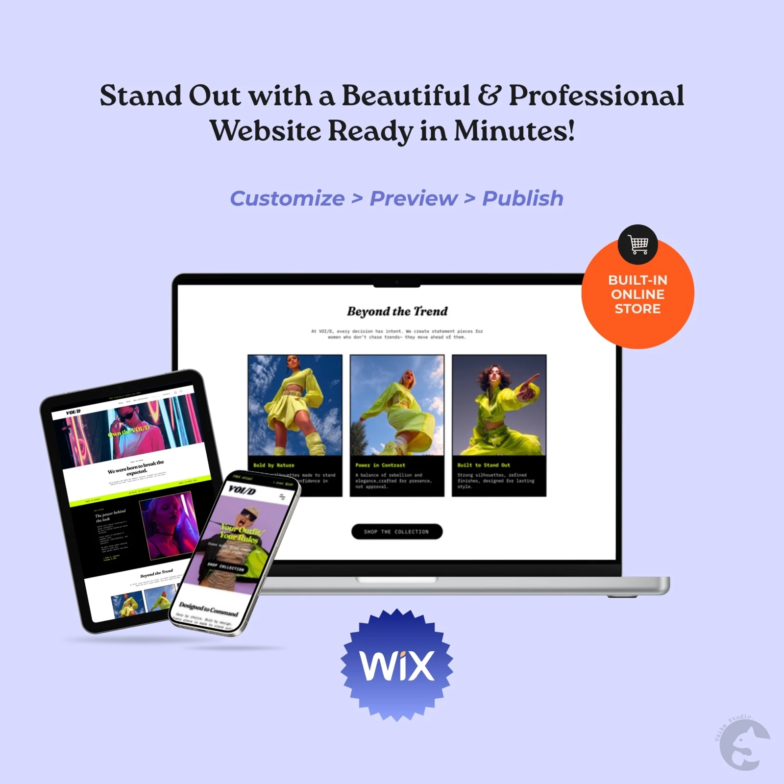 Preview and publish your online store