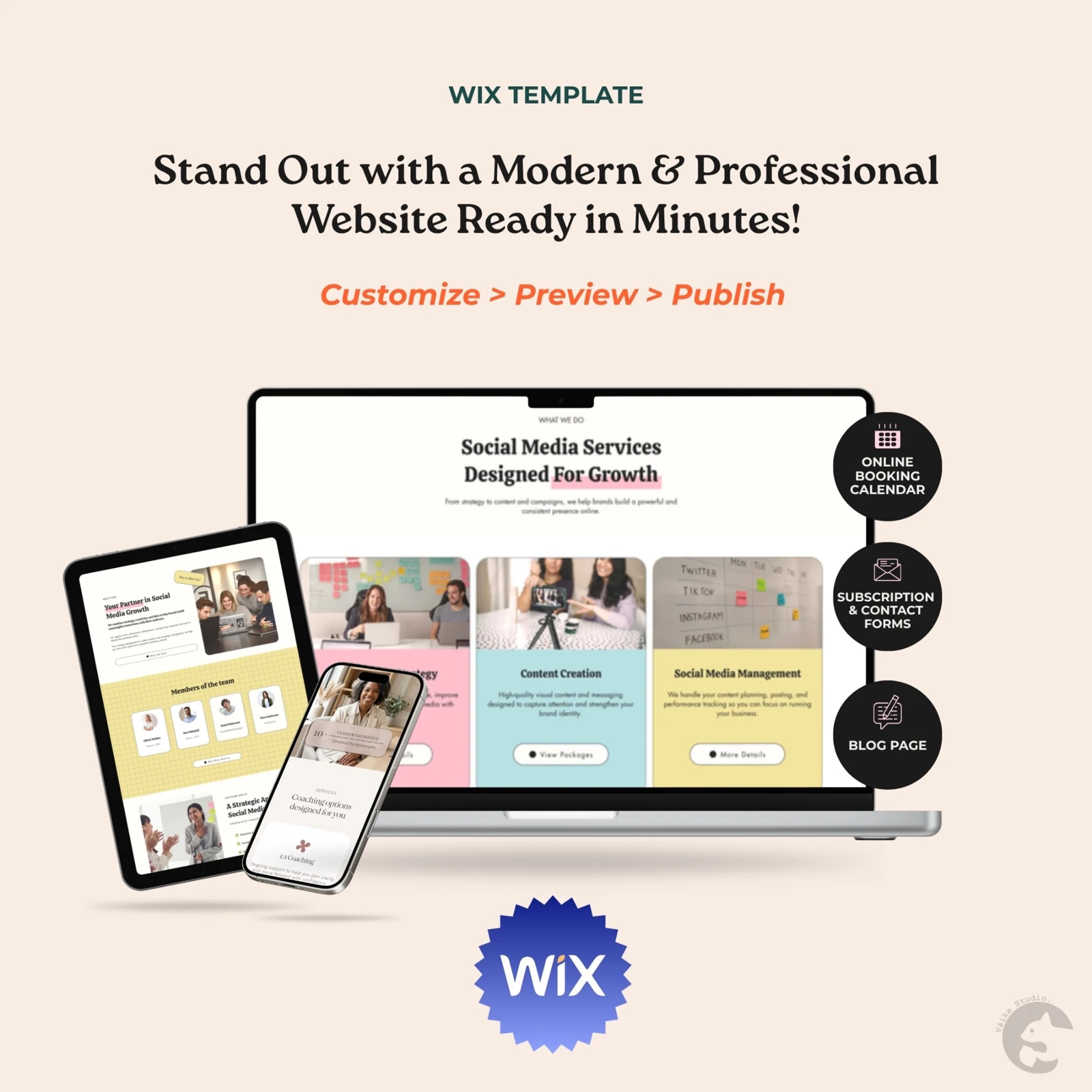 Preview and publish your agency website