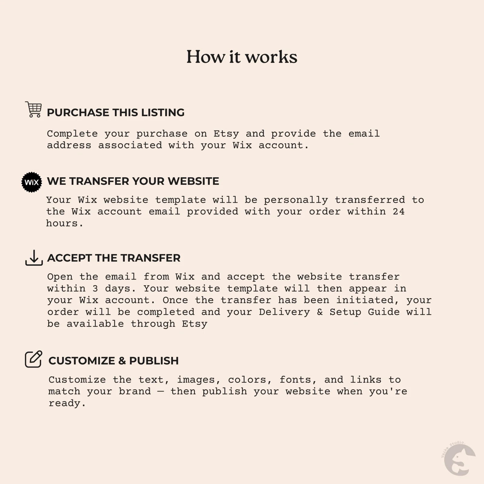 How your Wix website transfer works