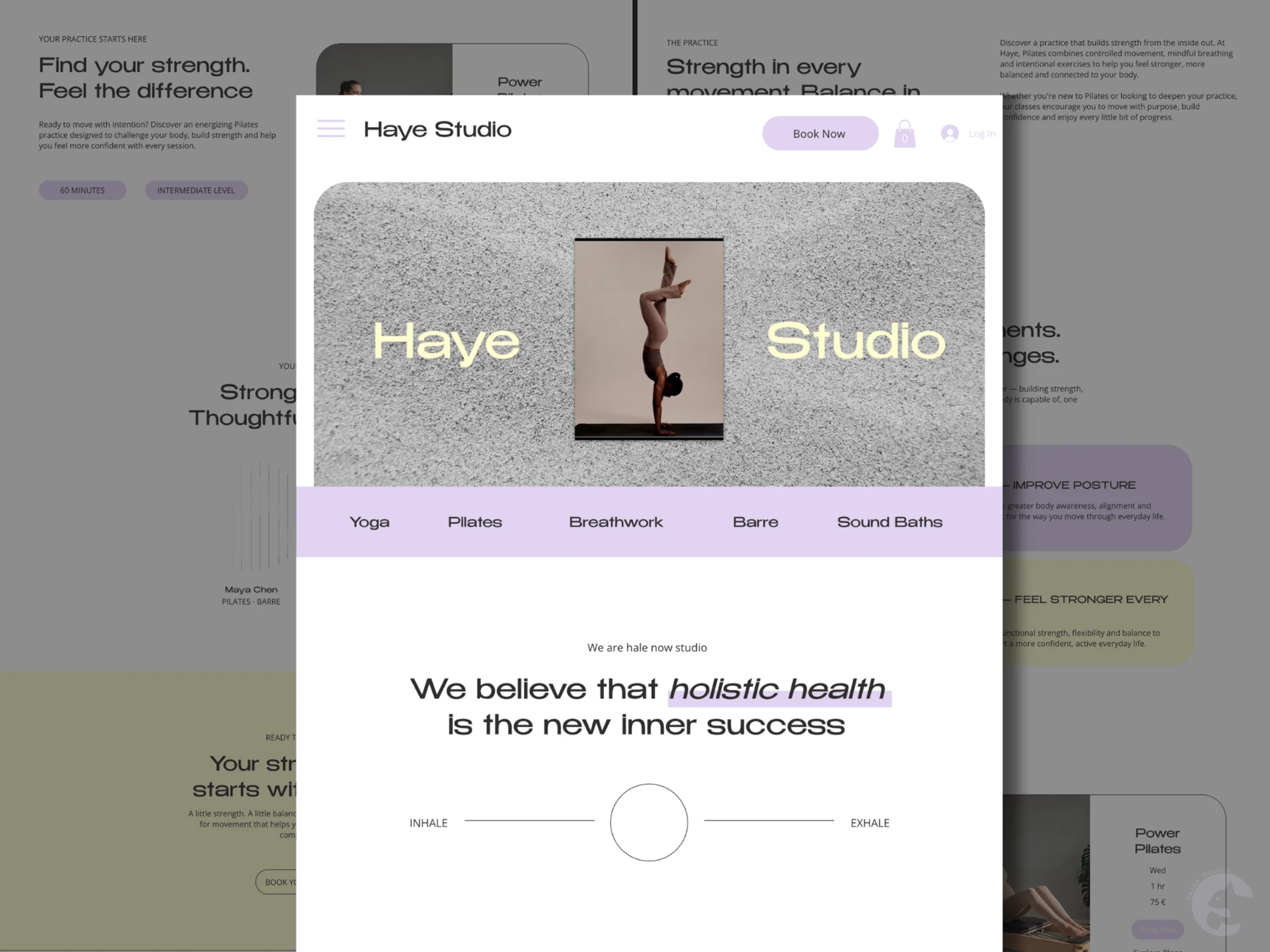 Yoga and Wellness Studio Website